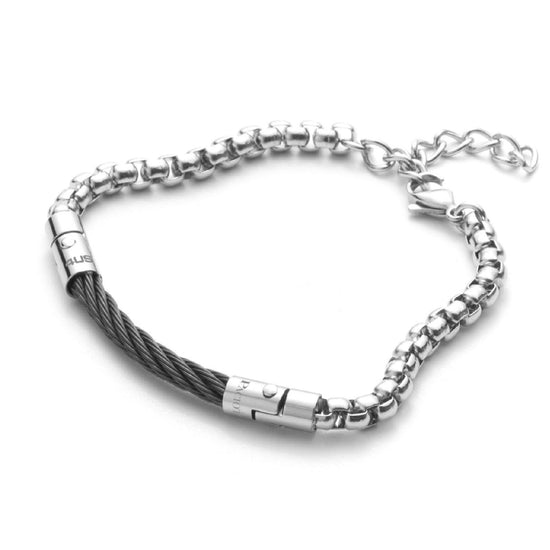 Bracciale 4US Cesare Paciotti Black Spiral da uomo 4UBR3523-1