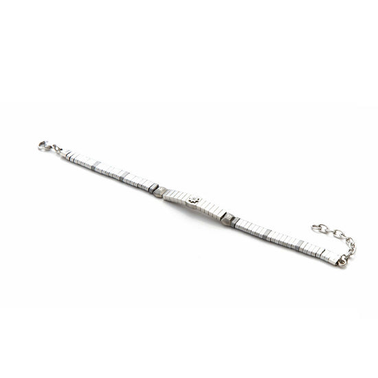 Bracciale 4US Cesare Paciotti Hematite da uomo 4UBR3540-1