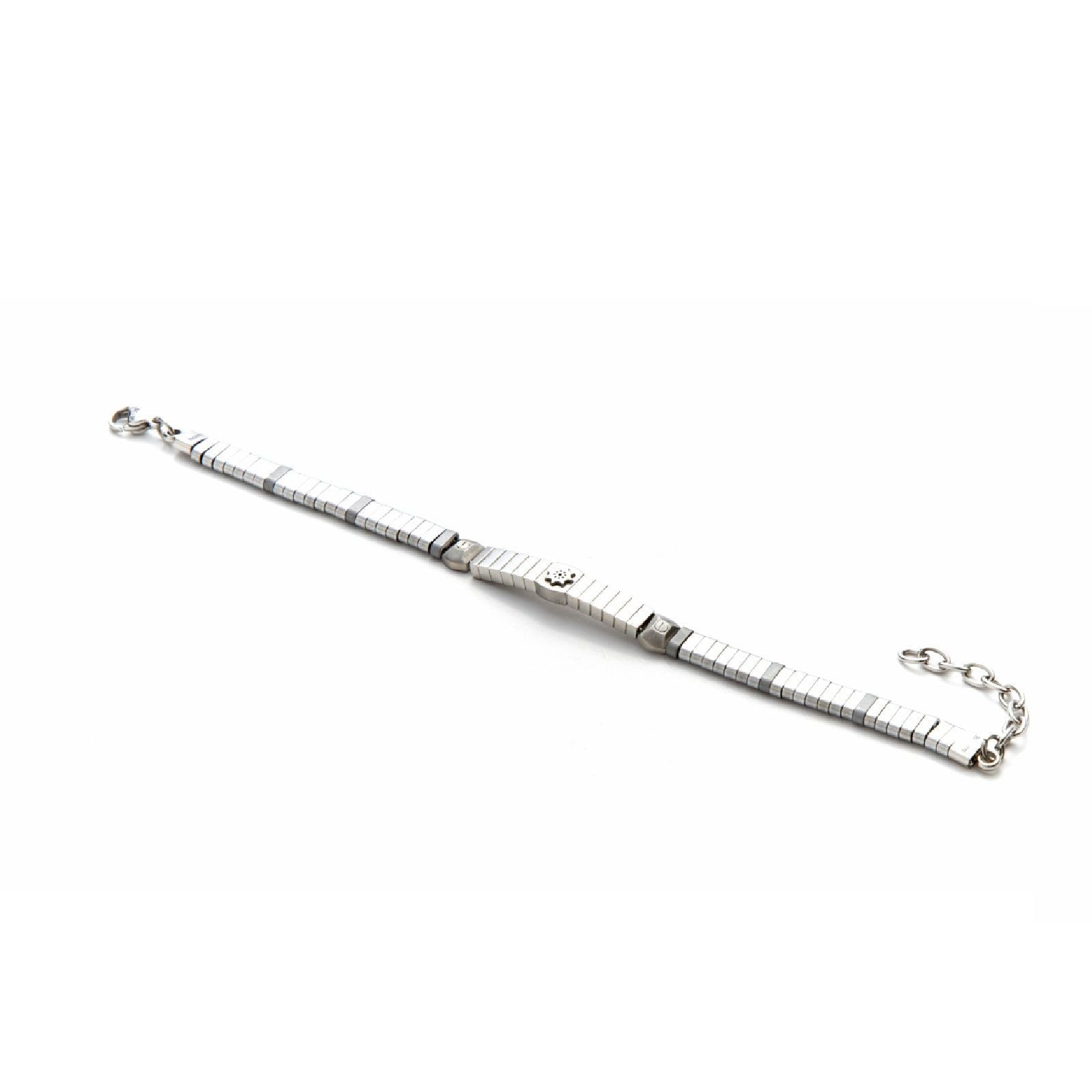Bracciale 4US Cesare Paciotti Hematite da uomo 4UBR3540-1