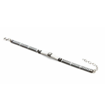 Bracciale 4US Cesare Paciotti Hematite da uomo 4UBR3546-1