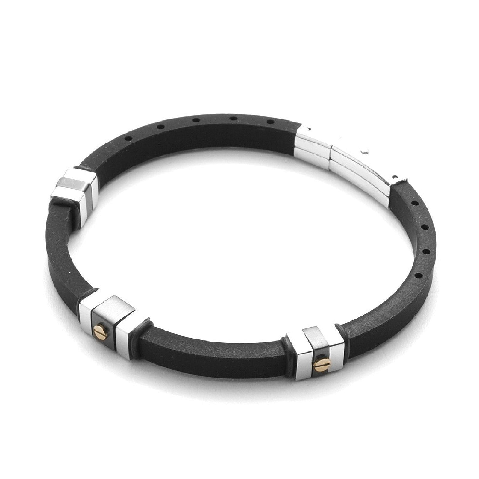Bracciale 4US Cesare Paciotti Gold Rubber da uomo 4UBR3576-1