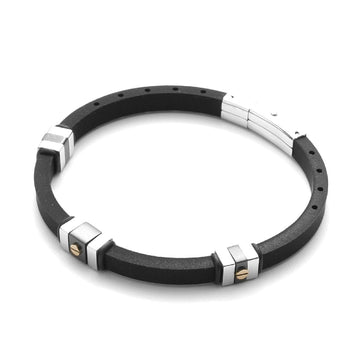 Bracciale 4US Cesare Paciotti Gold Rubber da uomo 4UBR3576-1
