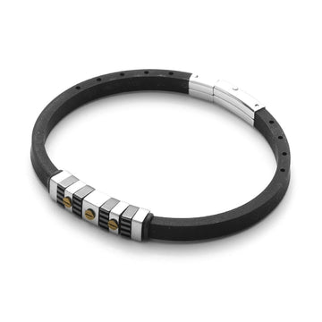 Bracciale 4US Cesare Paciotti Gold Rubber da uomo 4UBR3580-1
