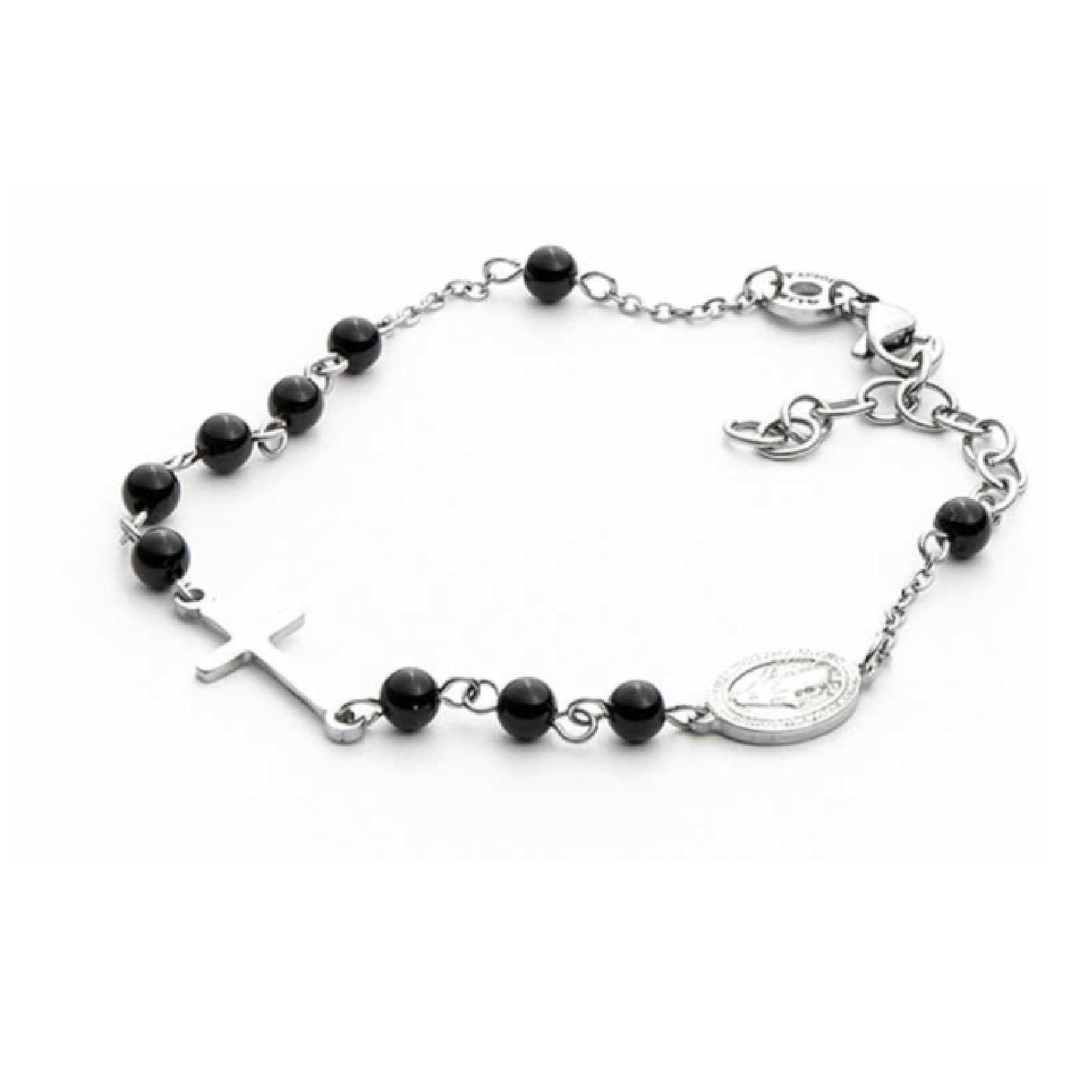 Bracciale 4US Cesare Paciotti Black Rosary da uomo 4UBR3749-1