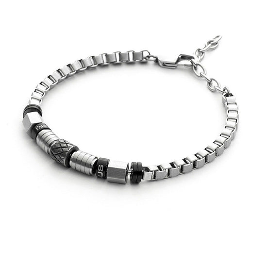 Bracciale 4US Cesare Paciotti Bicolor Grid da uomo 4UBR3785-1
