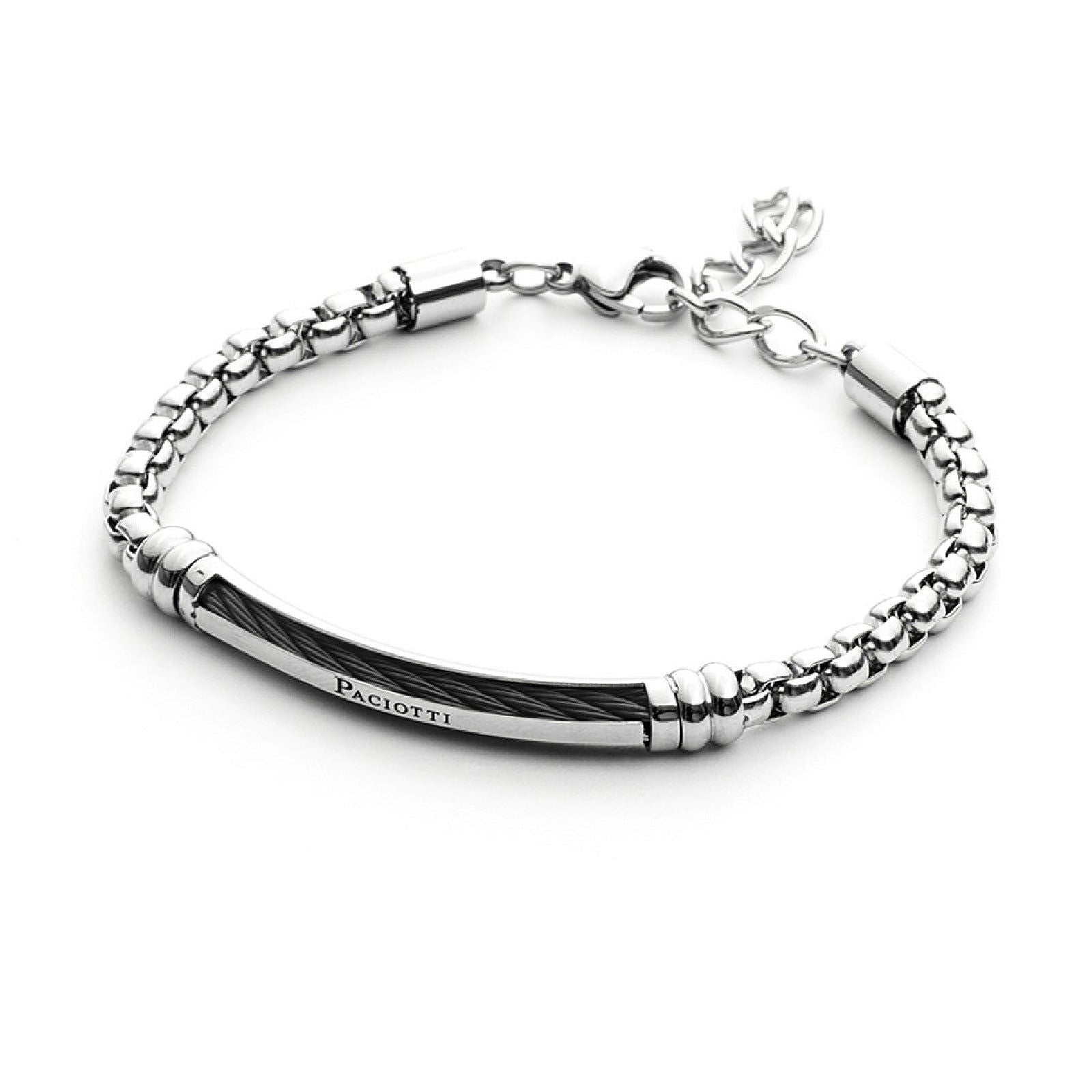 Bracciale 4US Cesare Paciotti Black Torcion da uomo 4UBR3802-1