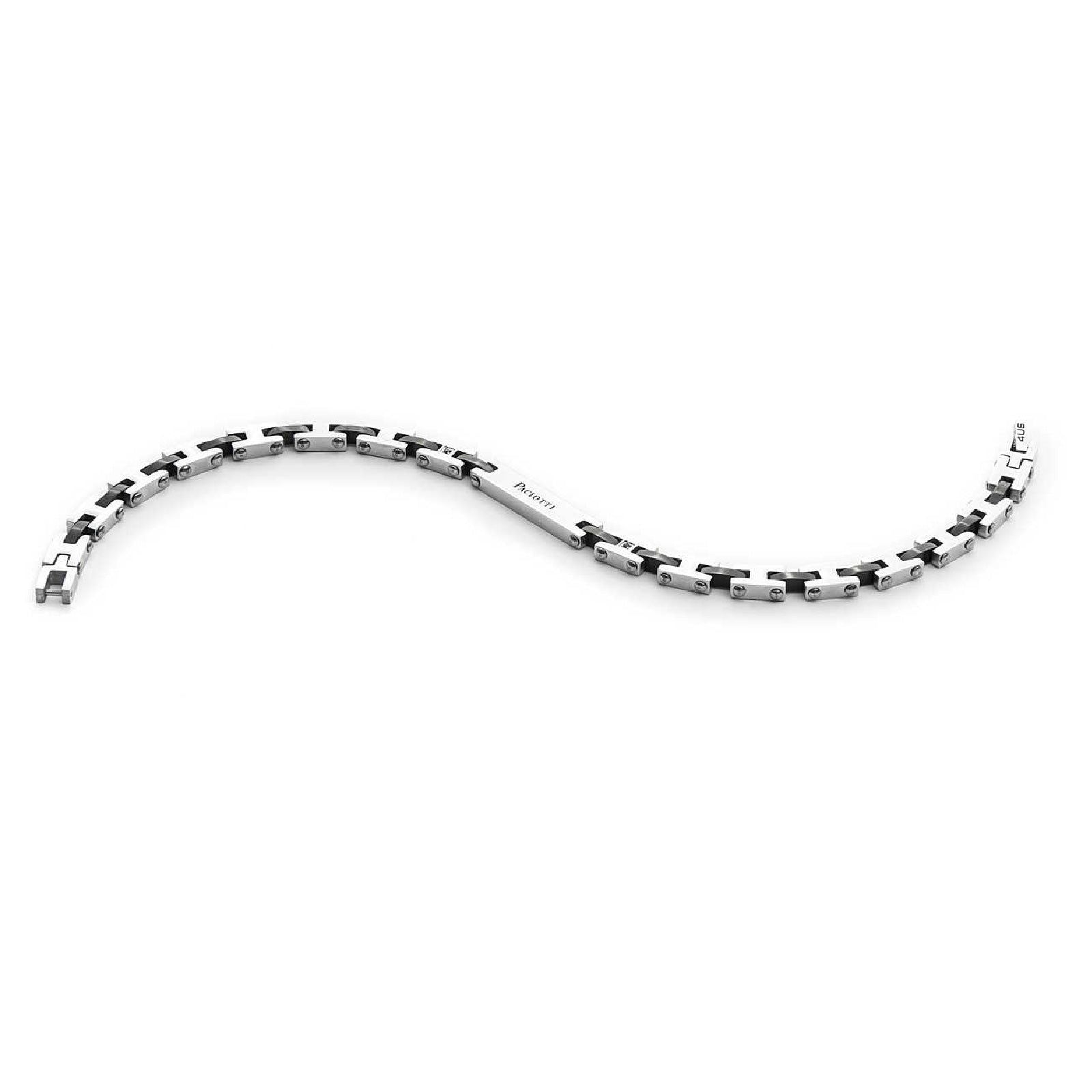 Bracciale 4US Cesare Paciotti Black Plate da uomo 4UBR3820-1
