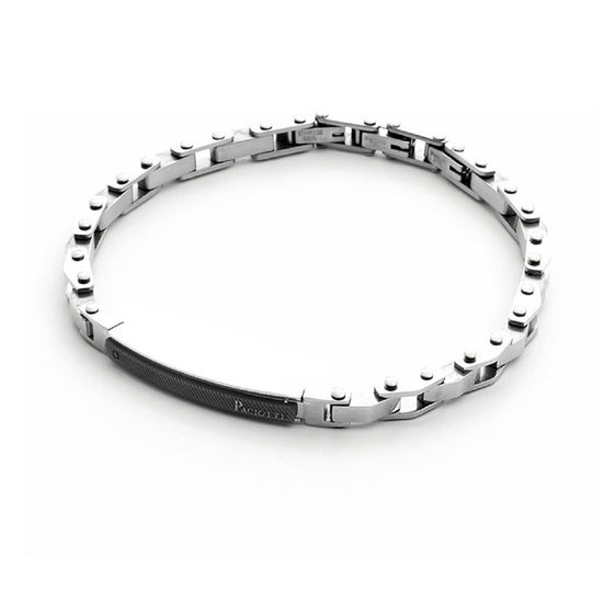 Bracciale 4US Cesare Paciotti Black Central Texture da uomo 4UBR3829-1