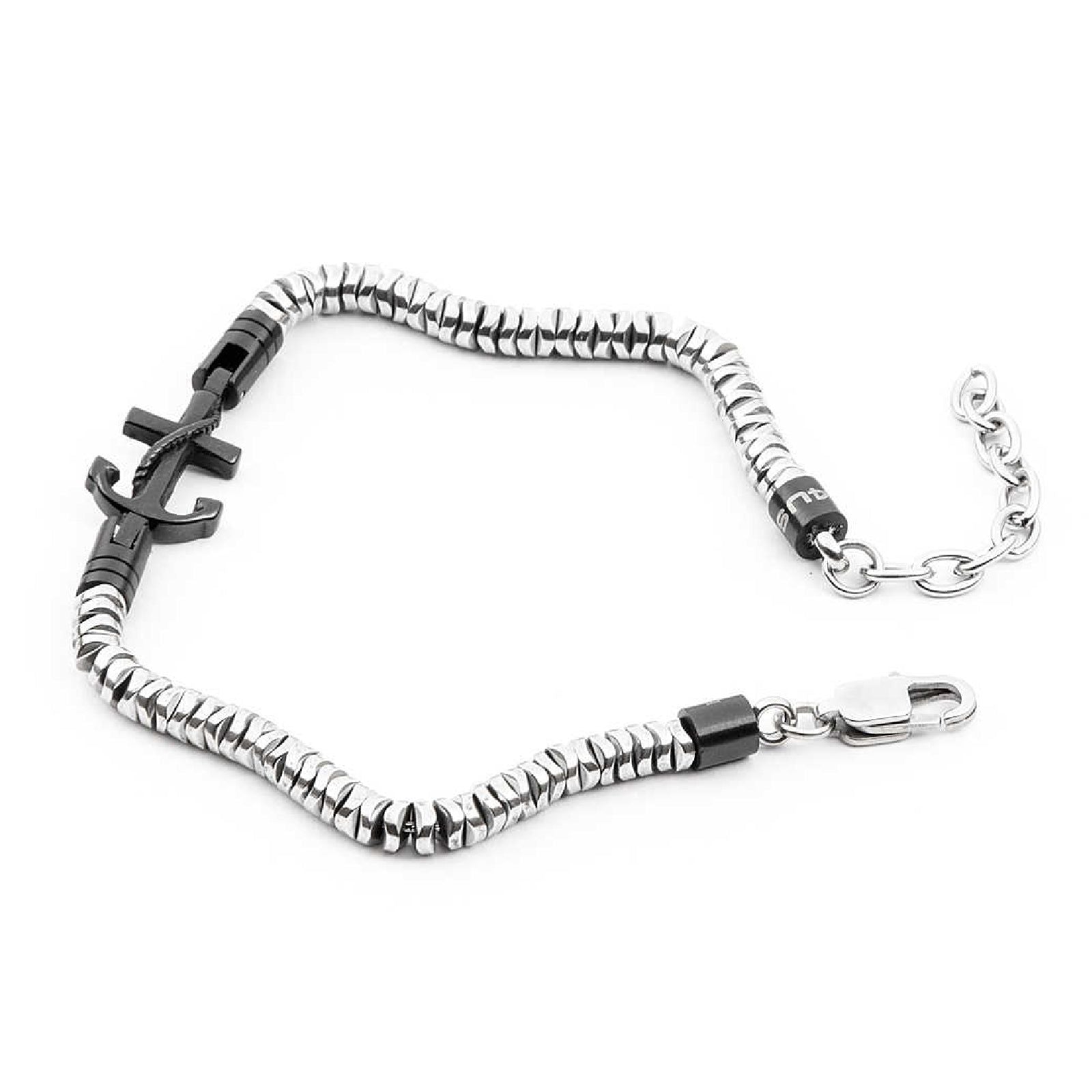 Bracciale 4US Cesare Paciotti Hematite da uomo 4UBR4111-1