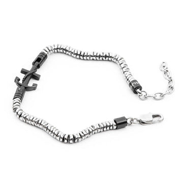 Bracciale 4US Cesare Paciotti Hematite da uomo 4UBR4111-1