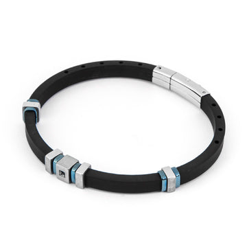 Bracciale 4US Cesare Paciotti Black Rubber da uomo 4UBR4440-1