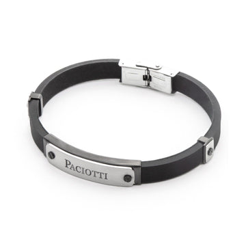 Bracciale 4US Cesare Paciotti Black Rubber da uomo 4UBR4543-1