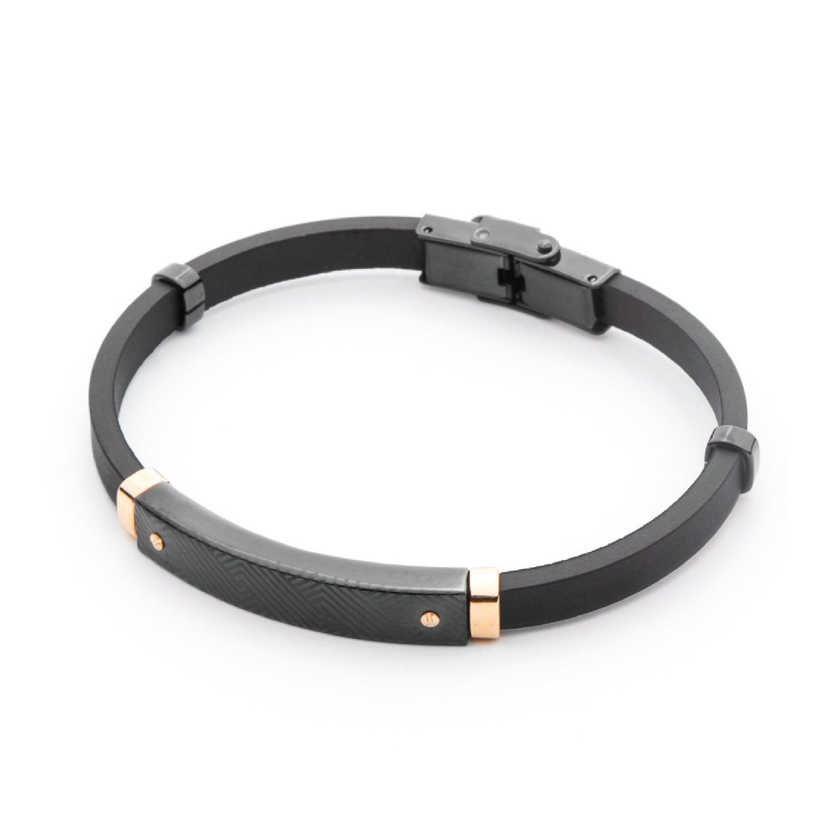 Bracciale 4US Cesare Paciotti Black Rubber da uomo 4UBR4548-1