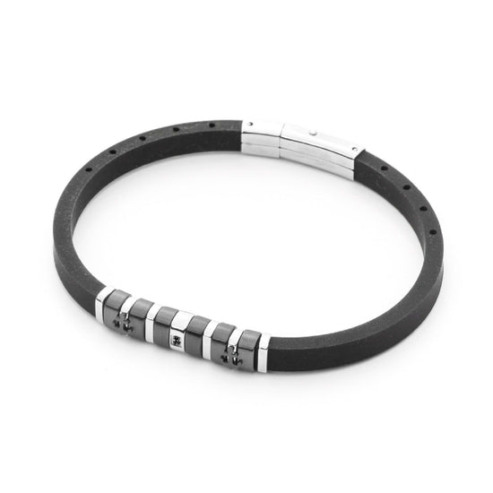 Bracciale 4US Cesare Paciotti Black Rubber da uomo 4UBR5033-1