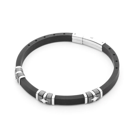 Bracciale 4US Cesare Paciotti Black Rubber da uomo 4UBR5037-1