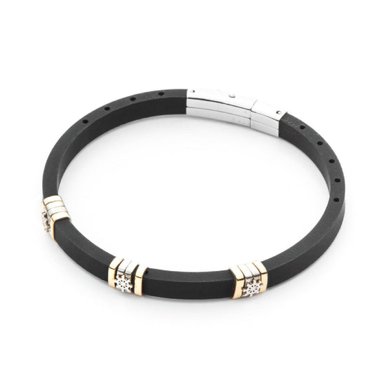 Bracciale 4US Cesare Paciotti Black Rubber da uomo 4UBR5048-1