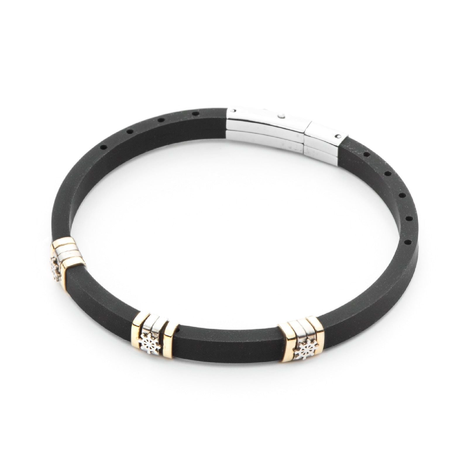 Bracciale 4US Cesare Paciotti Black Rubber da uomo 4UBR5048-1