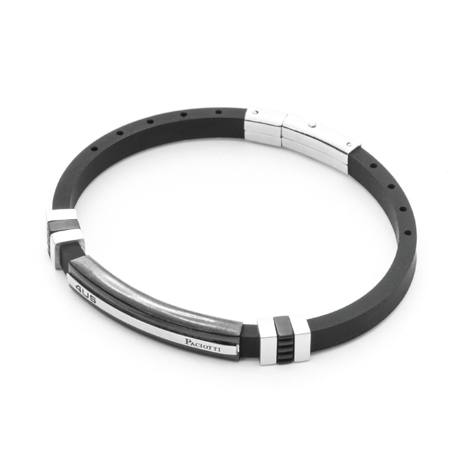 Bracciale 4US Cesare Paciotti Black Rubber da uomo 4UBR5049-1
