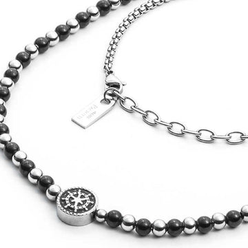Collana 4US Cesare Paciotti Black Bubbles da uomo 4UCL2040-1