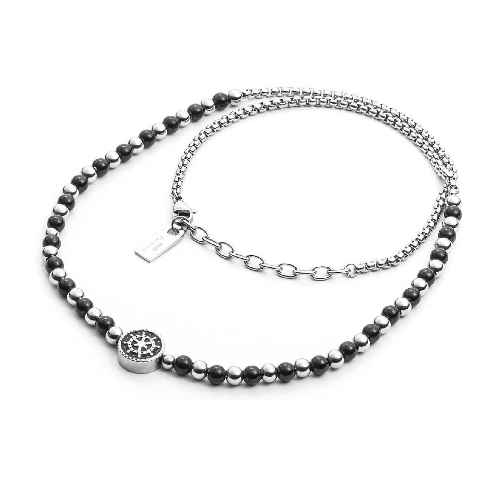 Collana 4US Cesare Paciotti Black Bubbles da uomo 4UCL2040-2
