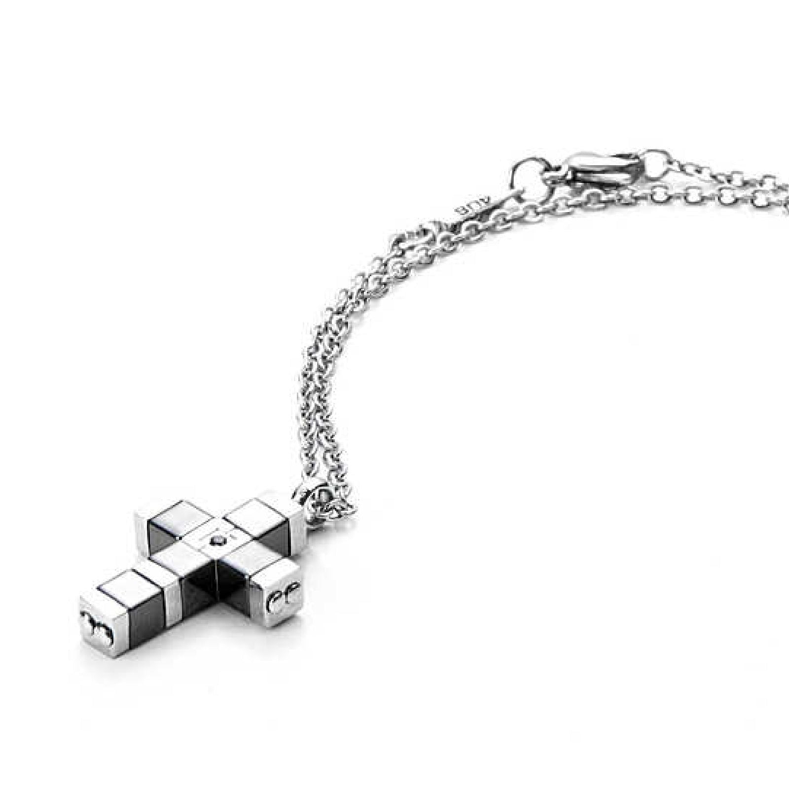Collana 4US Cesare Paciotti Ceramic Cross da uomo 4UCL3262-1