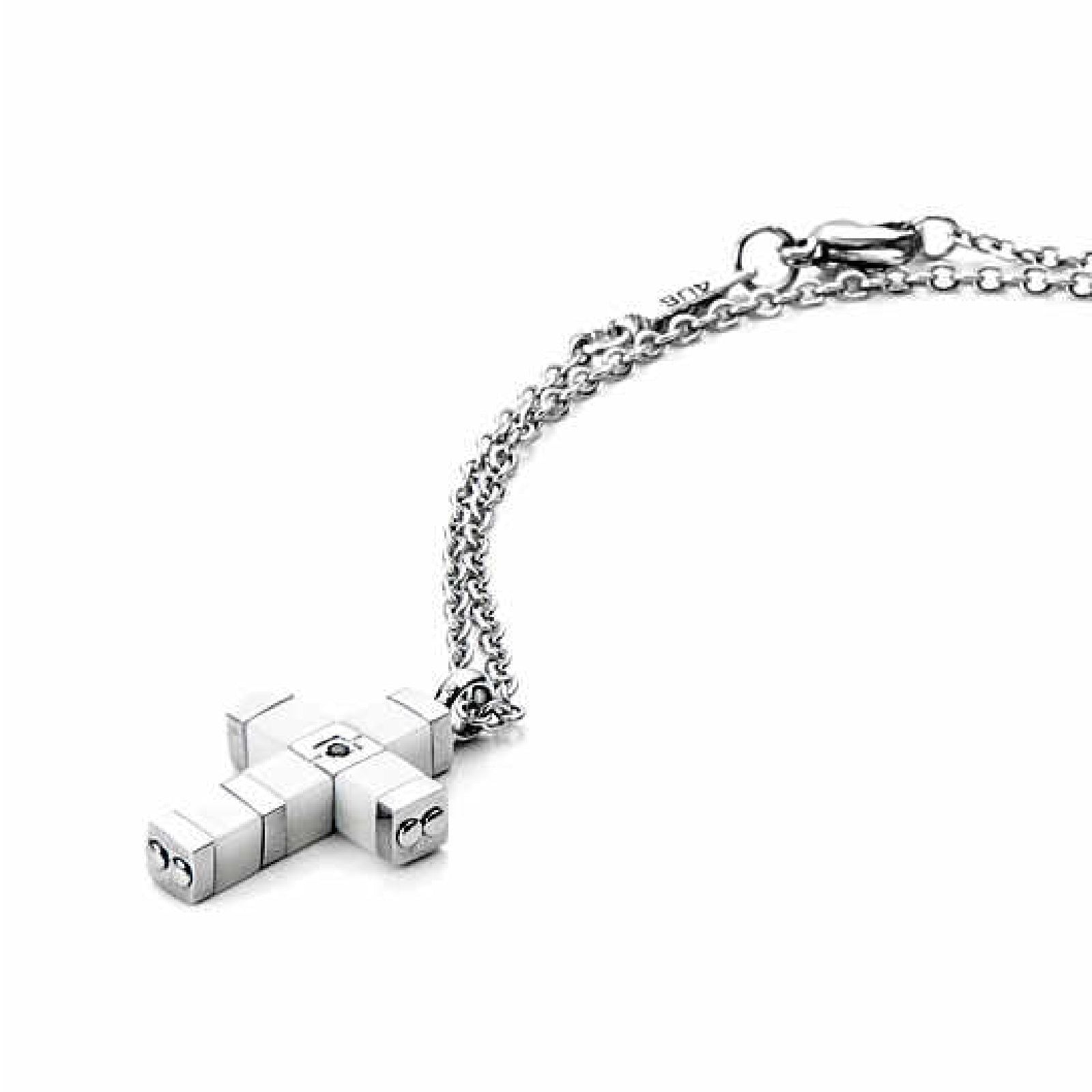 Collana 4US Cesare Paciotti Ceramic Cross da uomo 4UCL3263-1