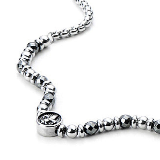 Collana 4US Cesare Paciotti Hematite Lily da uomo 4UCL3331-1