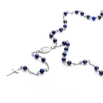 Collana 4US Cesare Paciotti Blue Rosary da uomo 4UCL3750-1