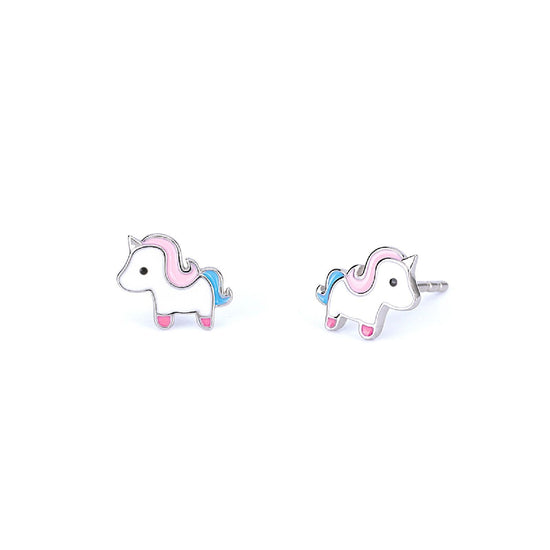 orecchini mabina junior unicorno magico da bambina 563611