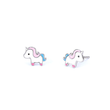 orecchini mabina junior unicorno magico da bambina 563611