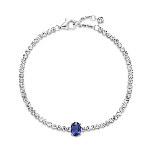 Bracciale Tennis con Pietra Blu 590039C01-2