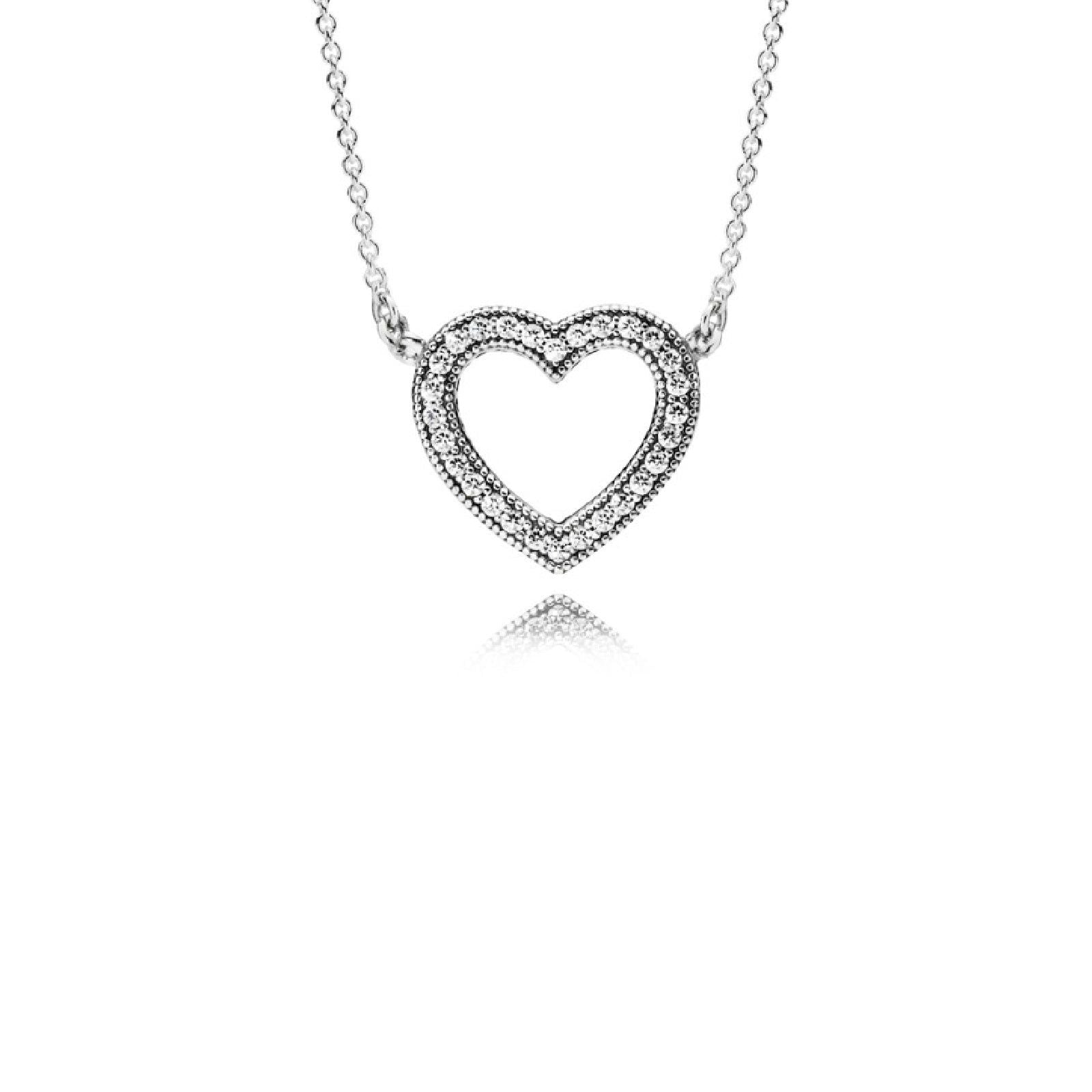 Collana Cuore scintillante 590534CZ-45-1