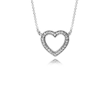 Collana Cuore scintillante 590534CZ-45-1