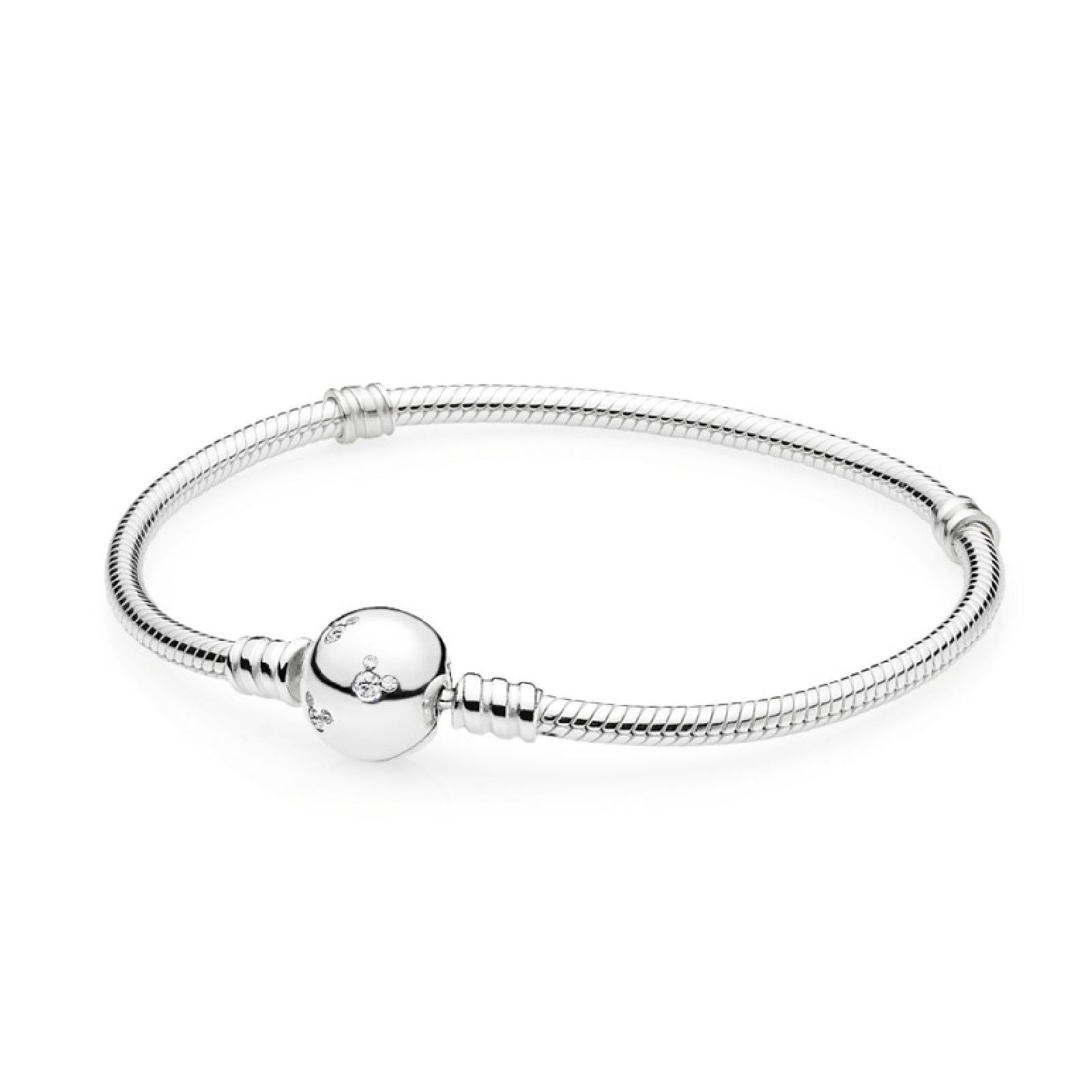 Disney, Bracciale Moments in maglia snake e Mickey Mouse scintillante 590731CZ-1