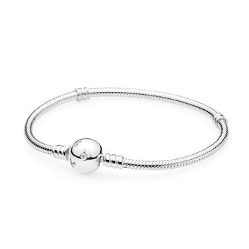 Disney, Bracciale Moments in maglia snake e Mickey Mouse scintillante 590731CZ-1