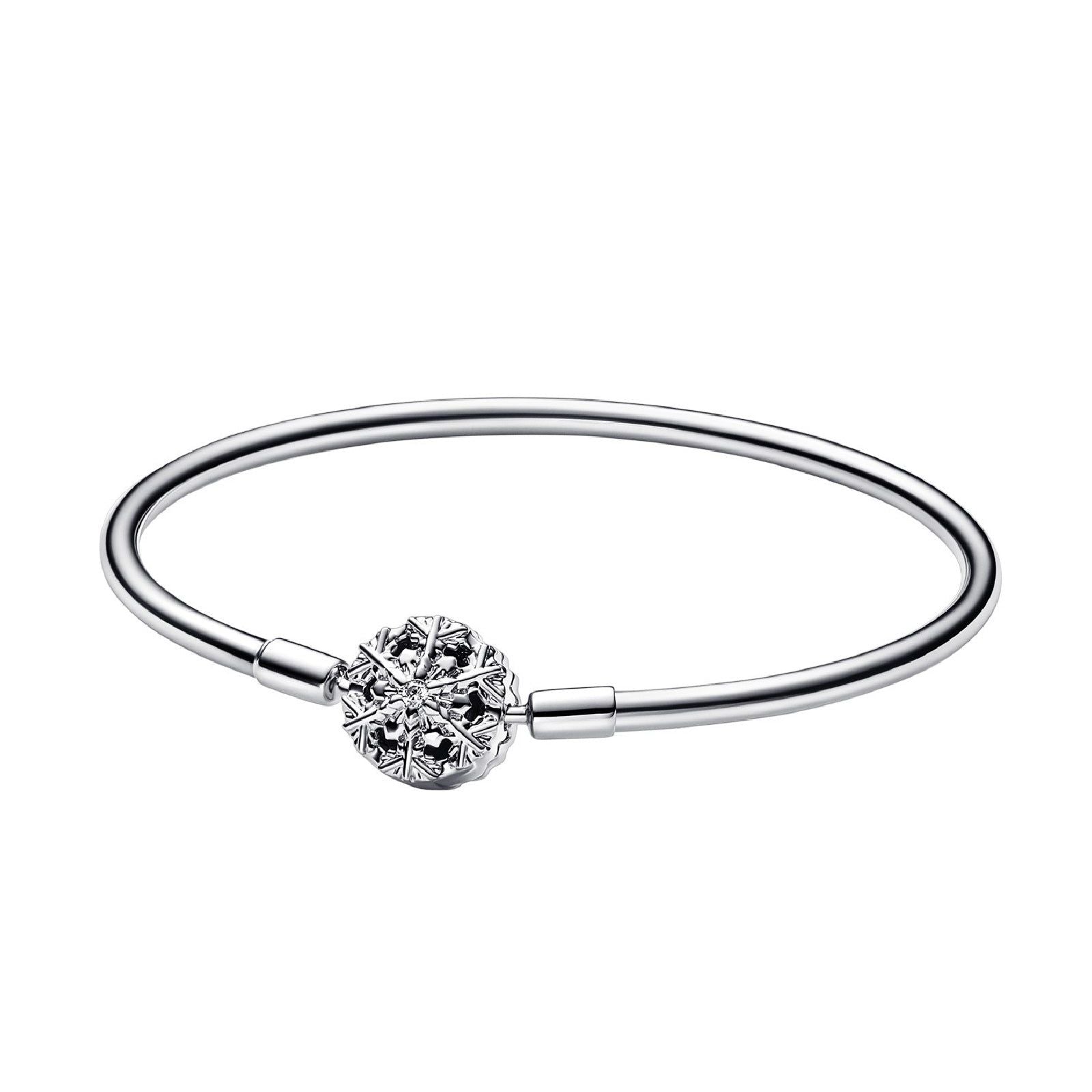 Bracciale Sparkling Snowflake Clasp Bangle edizione limitata 592286C01-1