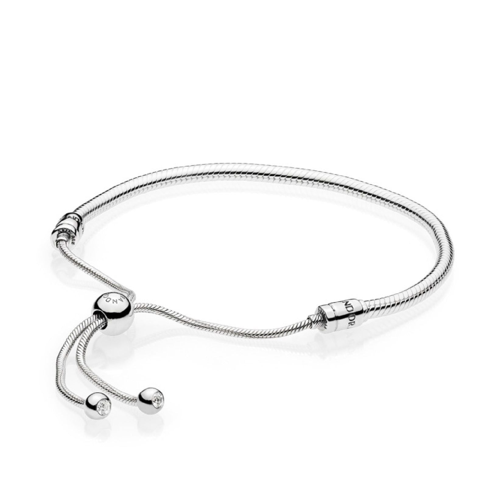 Bracciale Pandora Moments con maglia snake e chiusura regolabile 597125CZ-1