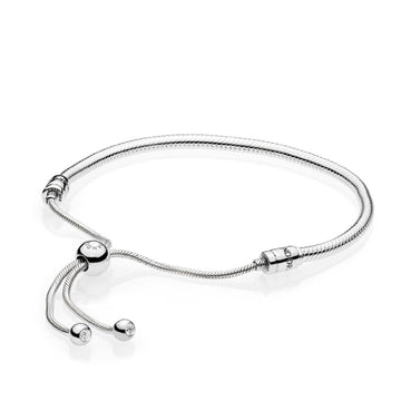 Bracciale Pandora Moments con maglia snake e chiusura regolabile 597125CZ-1