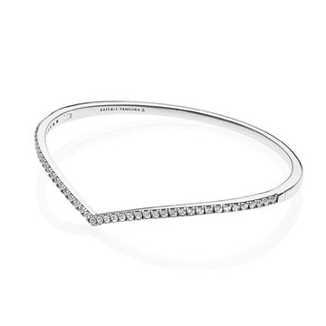 Bracciale rigido chevron scintillante 597837CZ-1