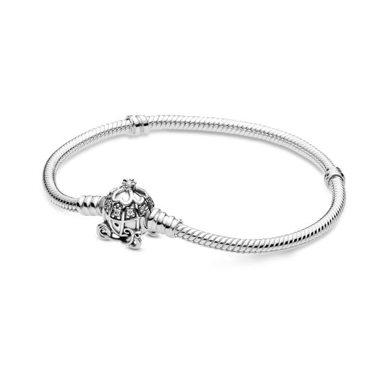 Disney, bracciale Pandora Moments con chiusura con carrozza a forma di zucca di Cenerentola 599190C01-1
