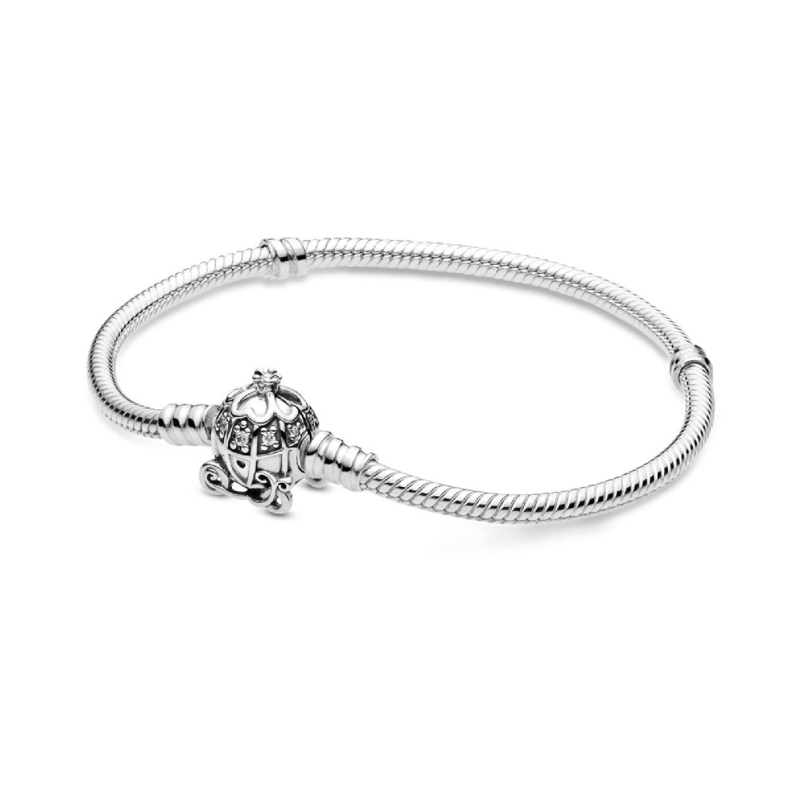 Disney, bracciale Pandora Moments con chiusura con carrozza a forma di zucca di Cenerentola 599190C01-1