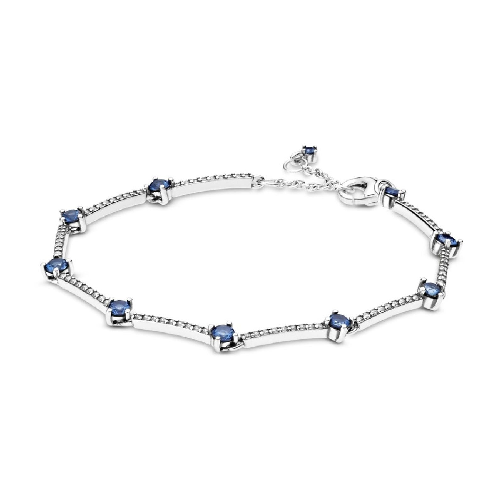 Bracciale Barre scintillanti blu con pavè 599217C01-1