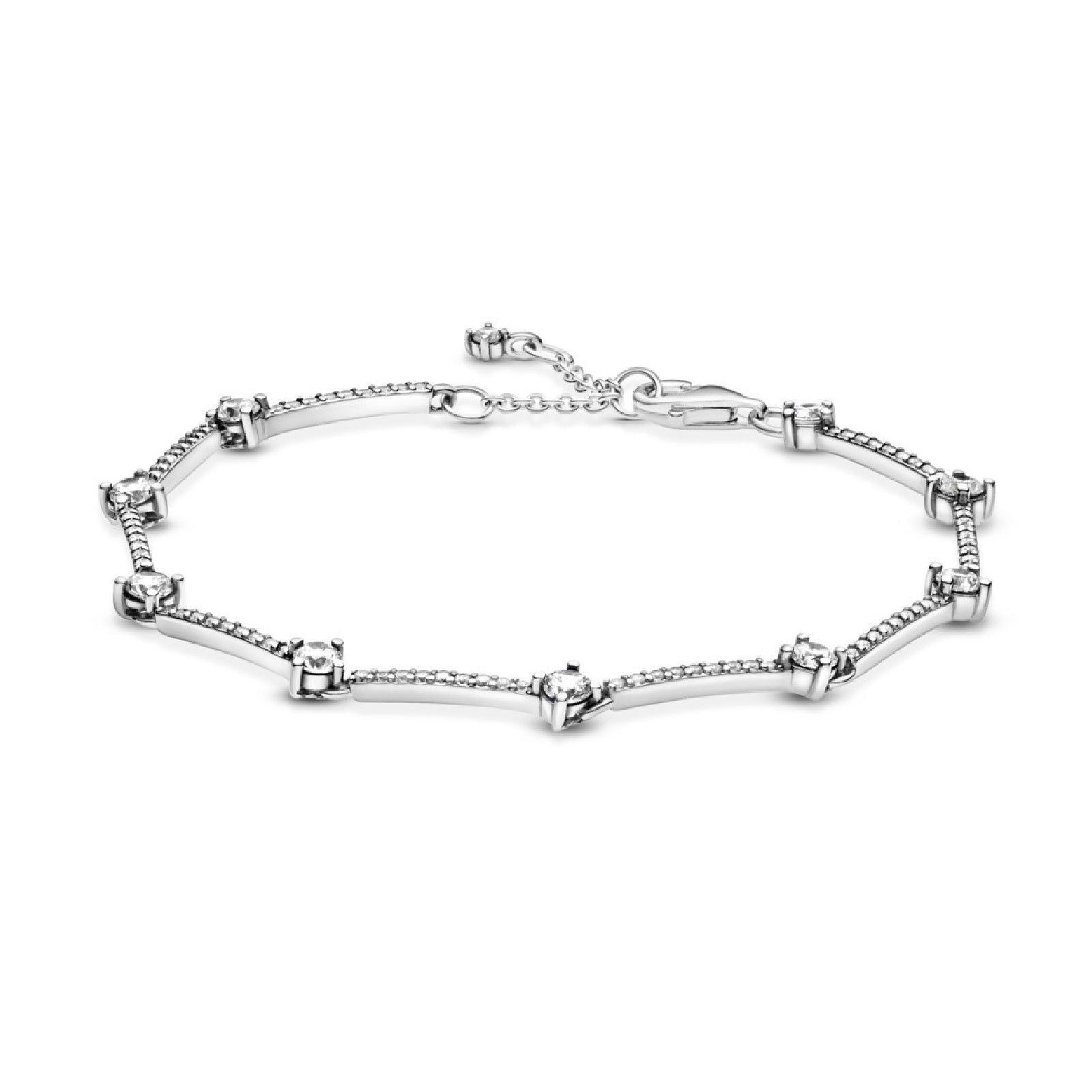 Bracciale con barre scintillanti e pavé 599217C02-1