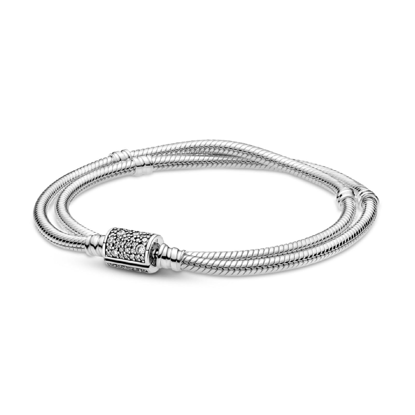 Doppio Bracciale con Chiusura Pavè 599544C01-1