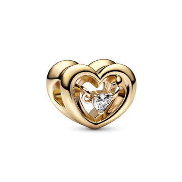 Charm Cuore Splendente con Pietra 762493C01-1