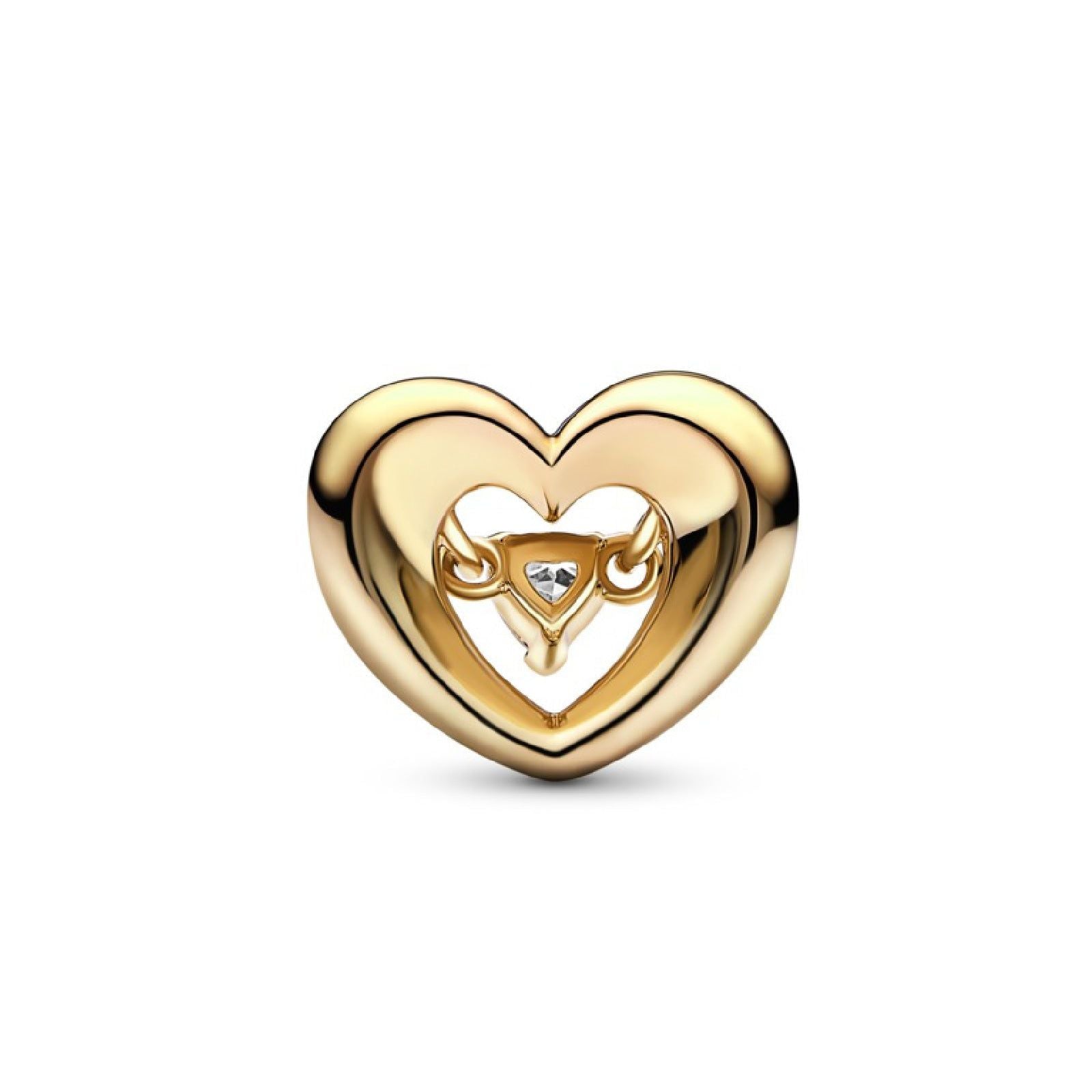 Charm Cuore Splendente con Pietra 762493C01-2