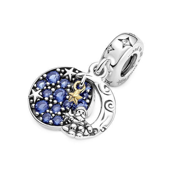 Charm Pendente Babbo Natale sulla Luna 769648C01-2