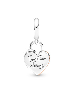Charm Pendente Lucchetto "Together Always"