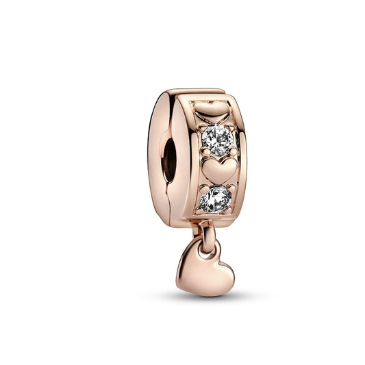 Clip Cuori e Pietre con Pendente a Cuore 782253C01-2