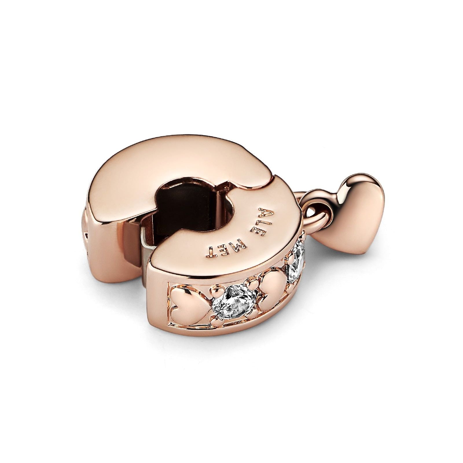 Clip Cuori e Pietre con Pendente a Cuore 782253C01-3